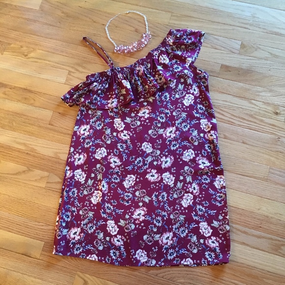 PRICE DROP! PINK ROSE 🌹 One-shoulder dress - Picture 3 of 5